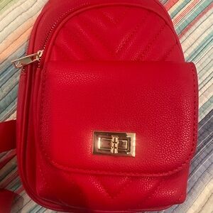 Red Quilted Malibu Skye Sling Bag